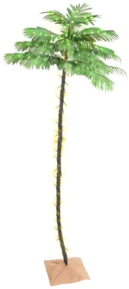 345141 vidaXL Palmeira c/ 252 luzes LED 400 cm branco quente