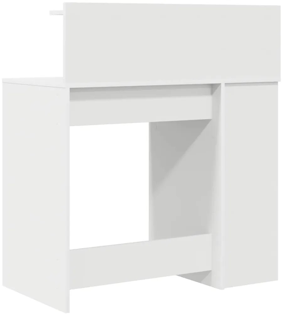Mesa com Armazenamento Branca 90x48x101.5 cm Madeira Engenheirada