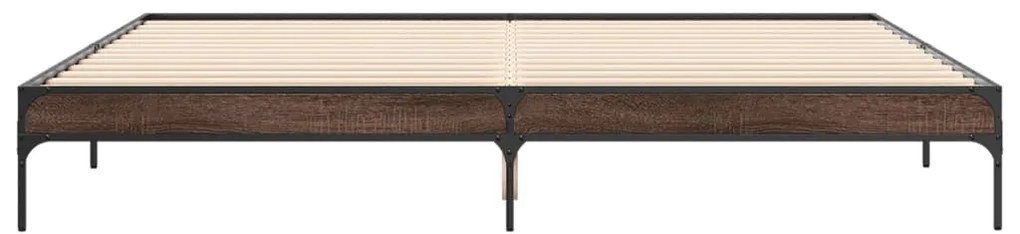 Estrutura de cama 200x200cm derivados madeira/metal
