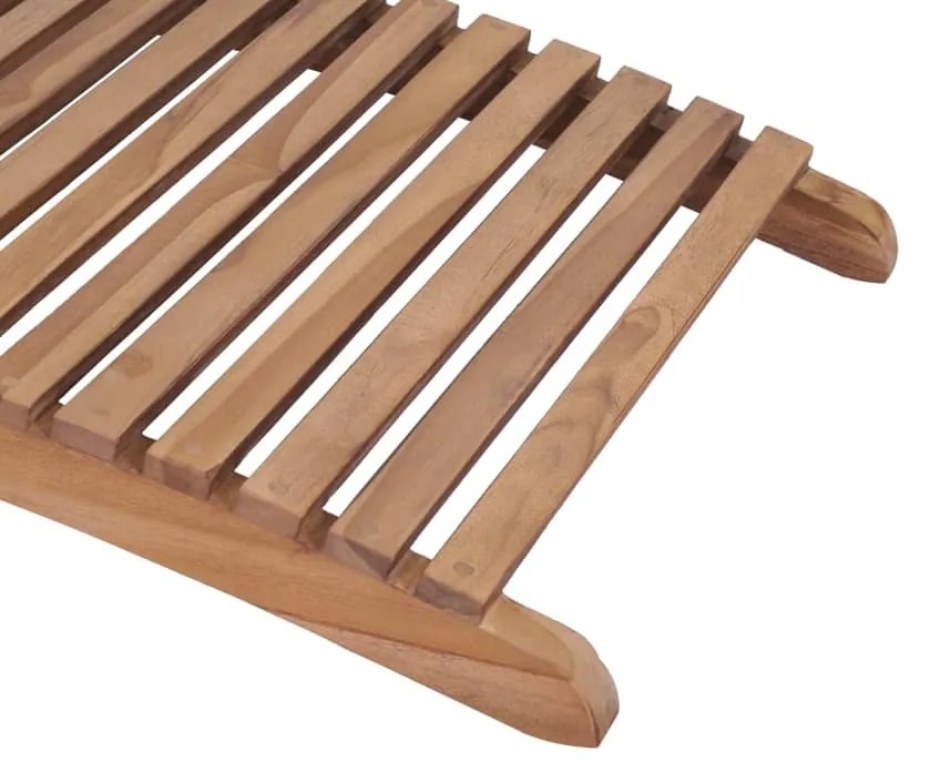 Espreguiçadeiras dobráveis 2 pcs madeira de teca maciça