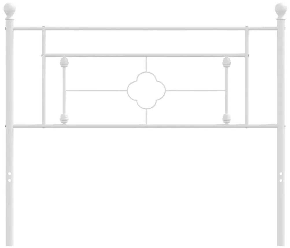 Cabeceira de cama 107 cm metal branco