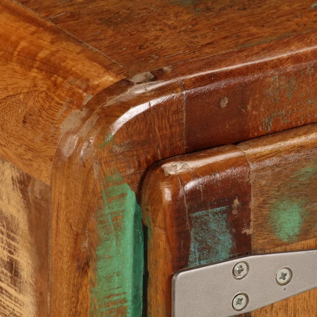 Móvel de TV 120x30x36 cm madeira recuperada maciça