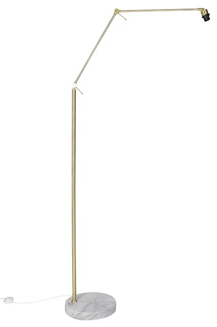 Candeeiro de pé moderno dourado ajustável - Editor Moderno