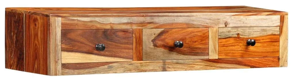 Mesa consola de parede 100x25x20 cm madeira de acácia maciça
