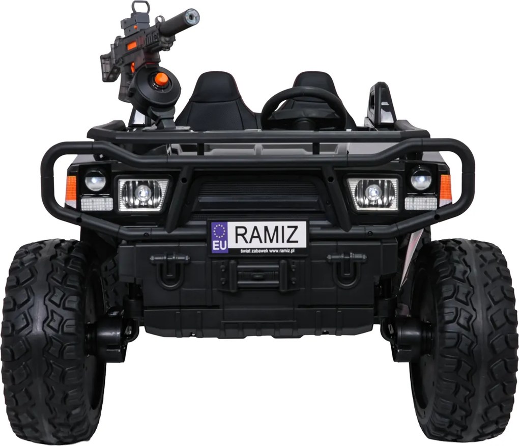 Buggy elétrico para Crianças 3 a 9 anos 24V, 2 lugares Rodas de espuma EVA, PROSPECTOR 4x4 STRONG Preto
