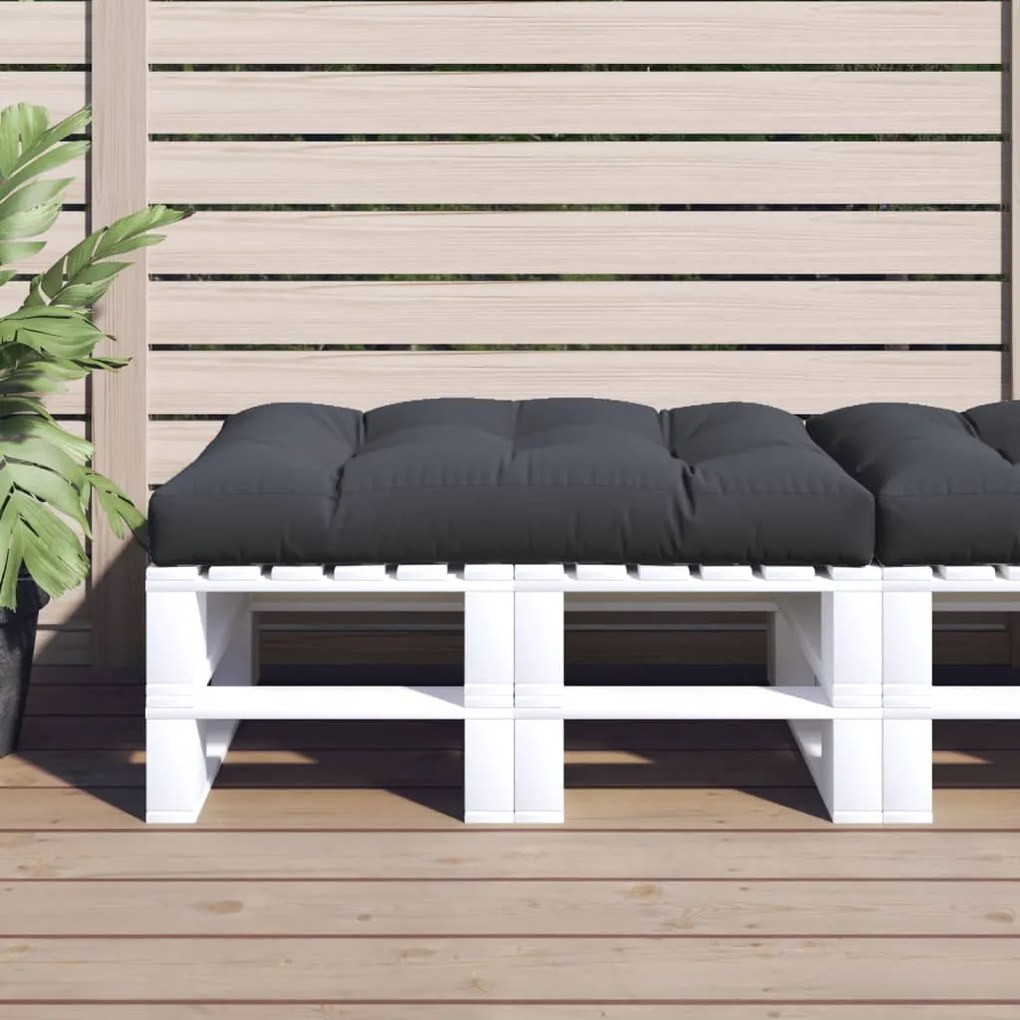 Almofadão para móveis de paletes 120x80x12 cm tecido antracite