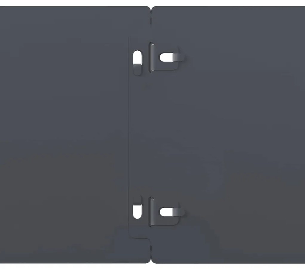 Orlas de relva 10 pcs antracite 15x103 cm aço laminado a frio