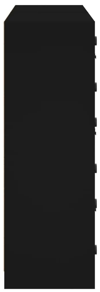 Estante c/ portas 136x37x109 cm derivados de madeira preto