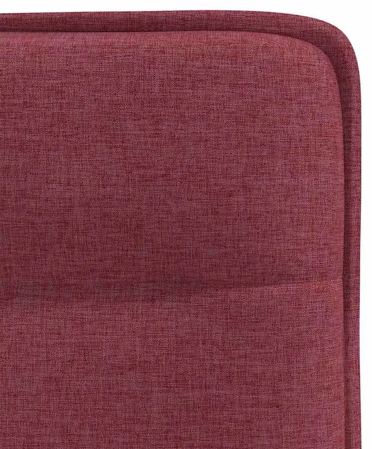 Cadeiras de jantar 2 pcs tecido vermelho tinto