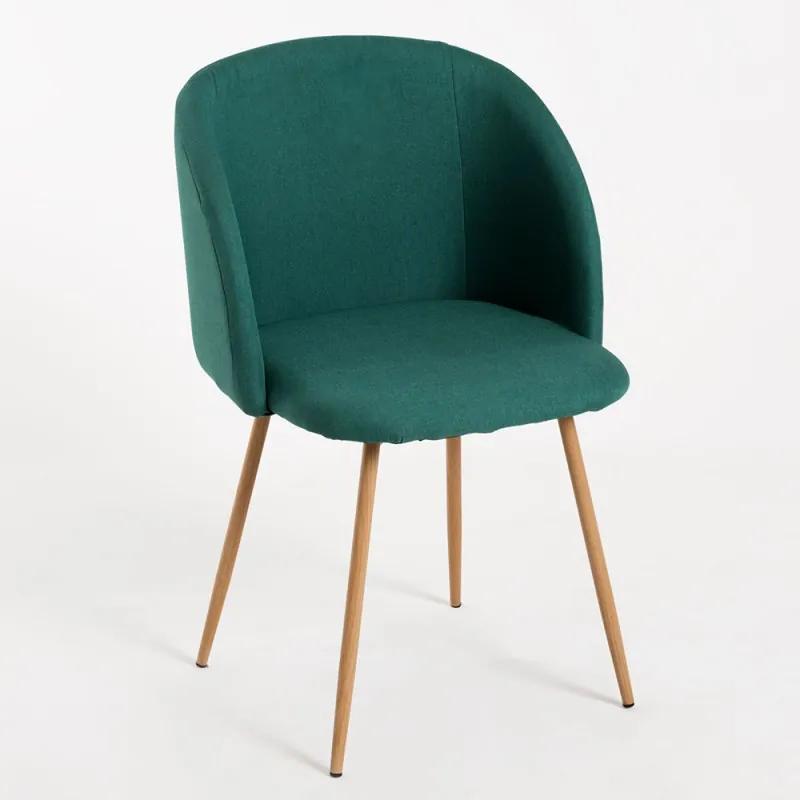 Cadeira Ornes Tecido Cor: Verde
