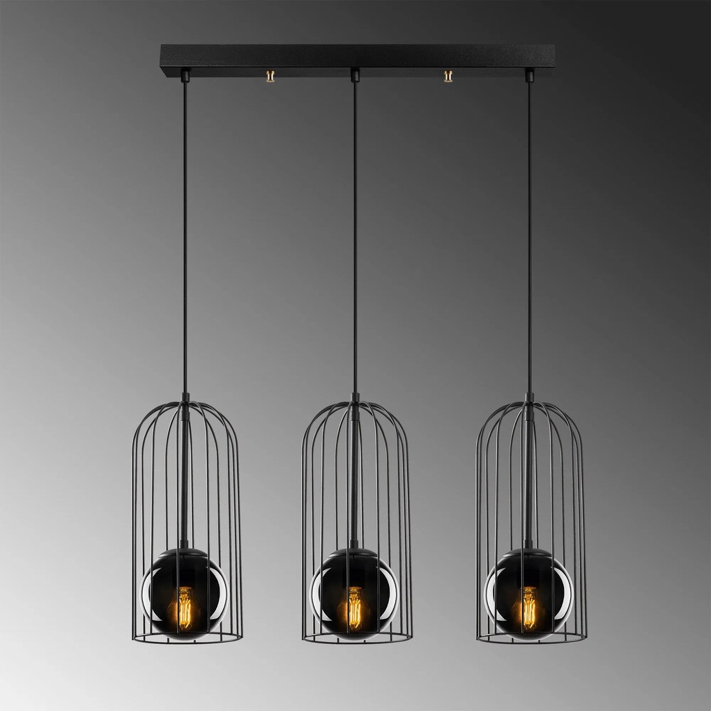 Candeeiro Suspenso Tweety – Preto – 67 x 15 cm