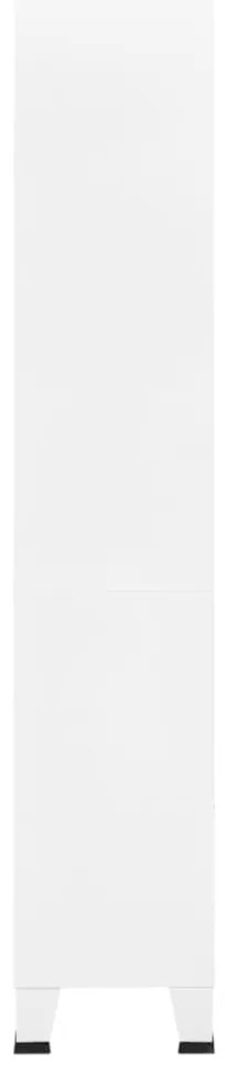 Estante industrial 80x32x180 cm aço branco