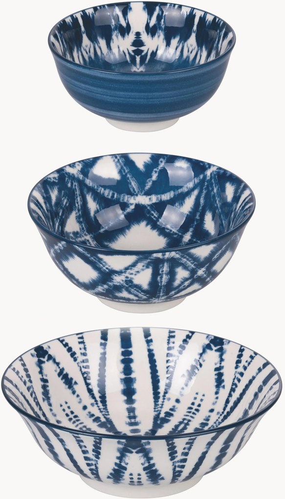Taças de porcelana Ciotole, conjunto de 3