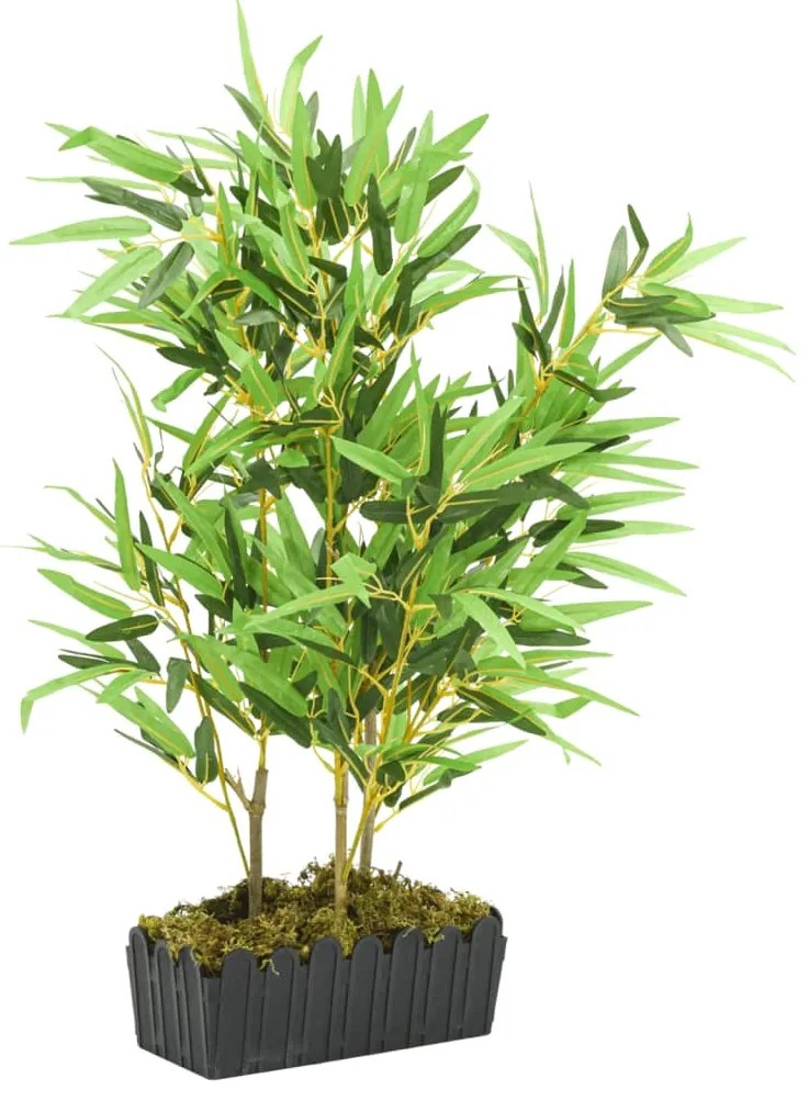 Árvore de bambu artificial 500 folhas 80 cm verde