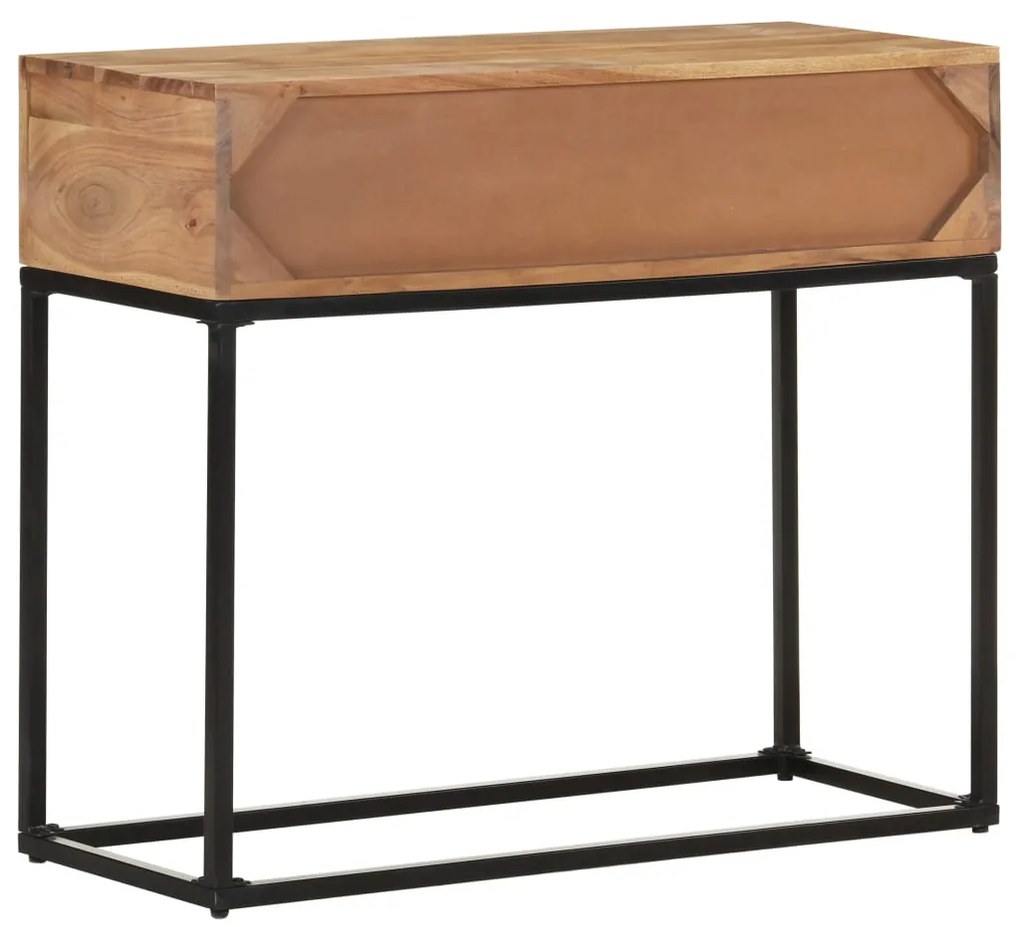 Mesa consola 90x35x76 cm madeira de acácia maciça