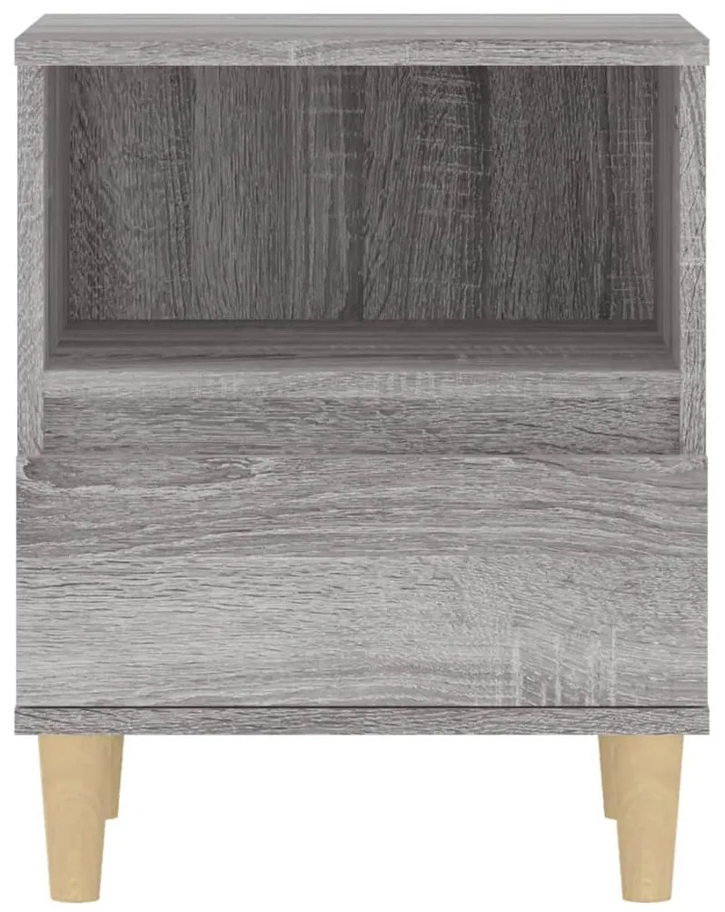 Mesas de cabeceira 2 pcs 40x35x50 cm cinzento sonoma