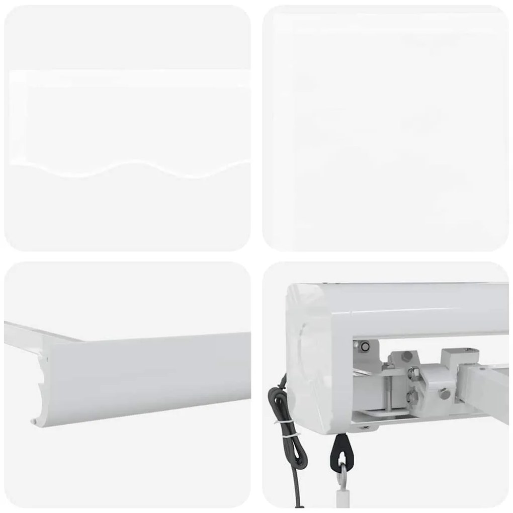 Toldo Retrátil Automático Branco 350x250 cm