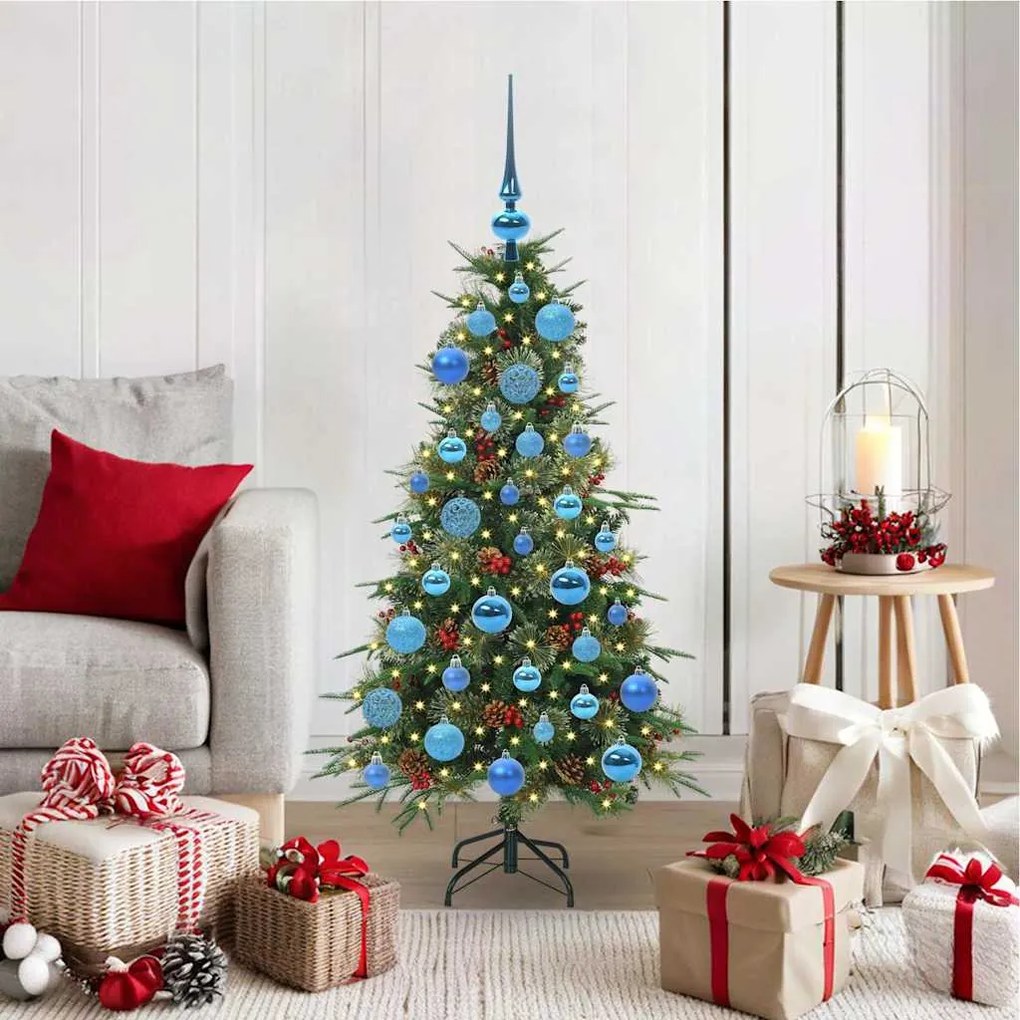 vidaXL Árvore de Natal Articulada Artificial Verde 120 cm PE e PVC