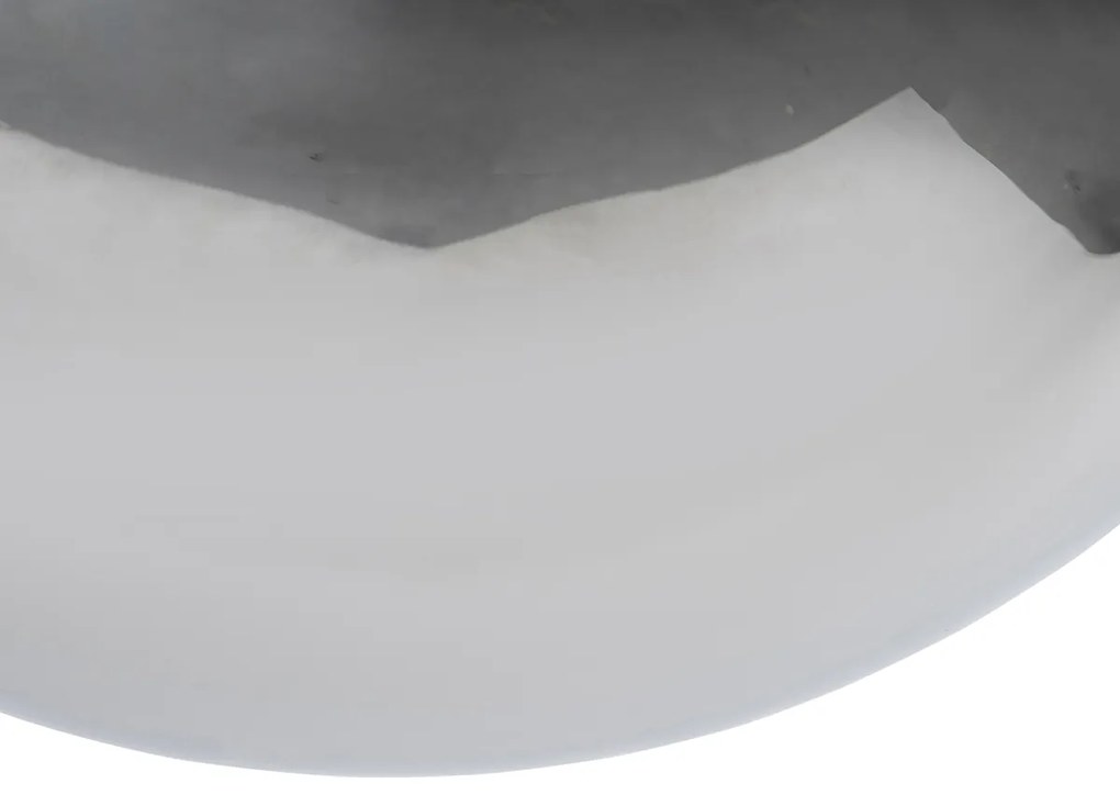 Candeeiro de suspensão inteligente preto com vidro fumê 30 cm incl. Wifi ST64 - Pallon