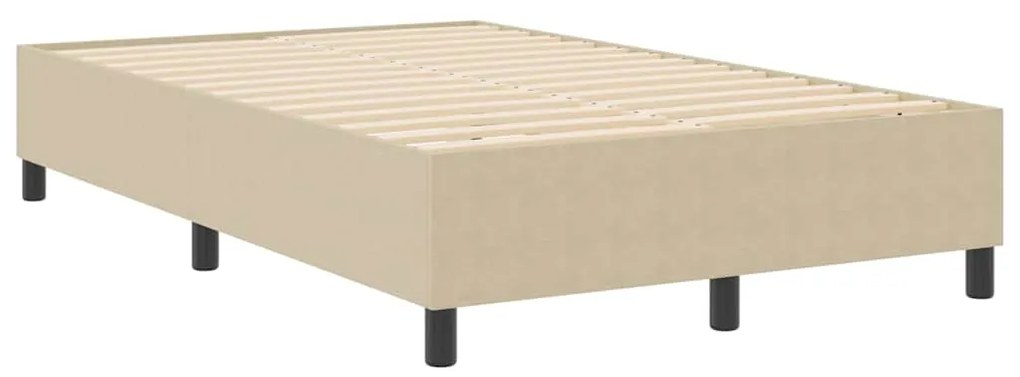 Cama Box Spring vidaXL Verde Claro Cinza Pequeno Duplo Tecido Cotelê