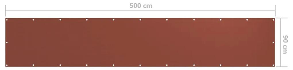 Tela de varanda 90x500 cm tecido Oxford terracota
