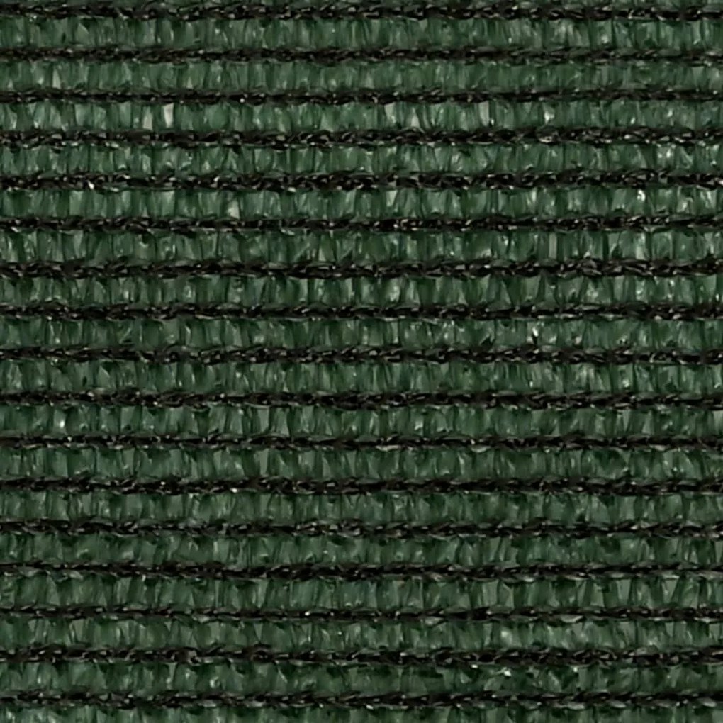 Para-sol estilo vela 160 g/m² 5x8 m PEAD verde-escuro