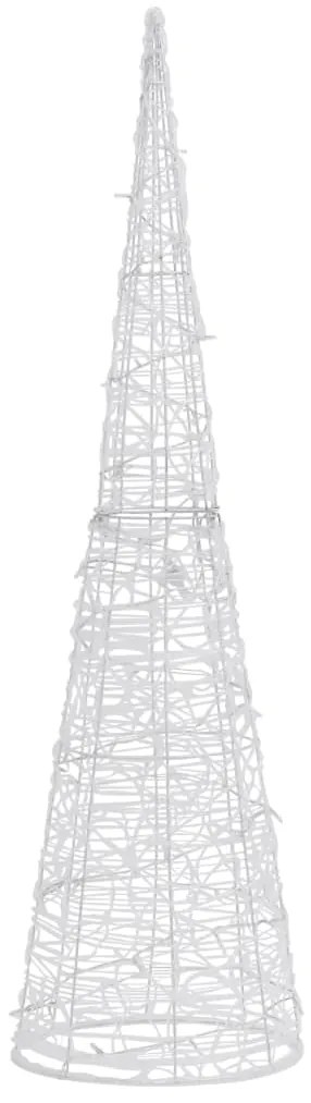 Pirâmide de iluminação decorativa com LEDs acrílico 90 cm azul