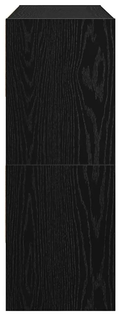 Sapateiras 2 pcs empilháveis 89,5x30x40 cm carvalho preto