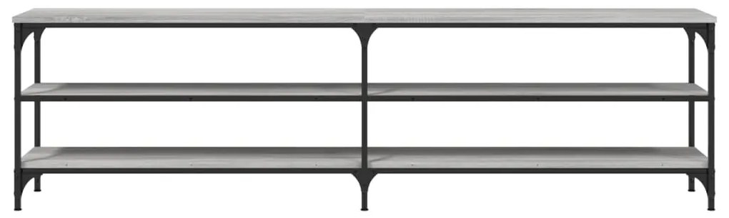 Móvel p/ TV 180x30x50cm derivados madeira/metal cinzento sonoma