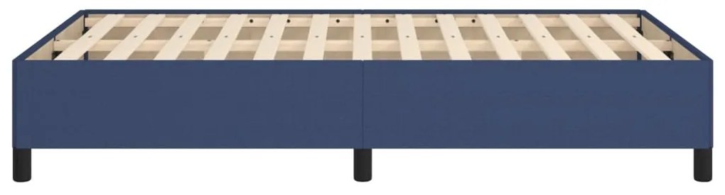 Estrutura de cama sem colchão 120x200 cm tecido azul