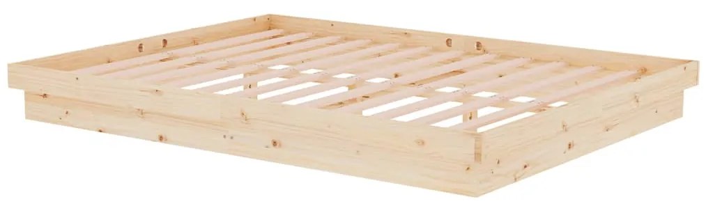 Estrutura de cama king 150x200 cm madeira maciça
