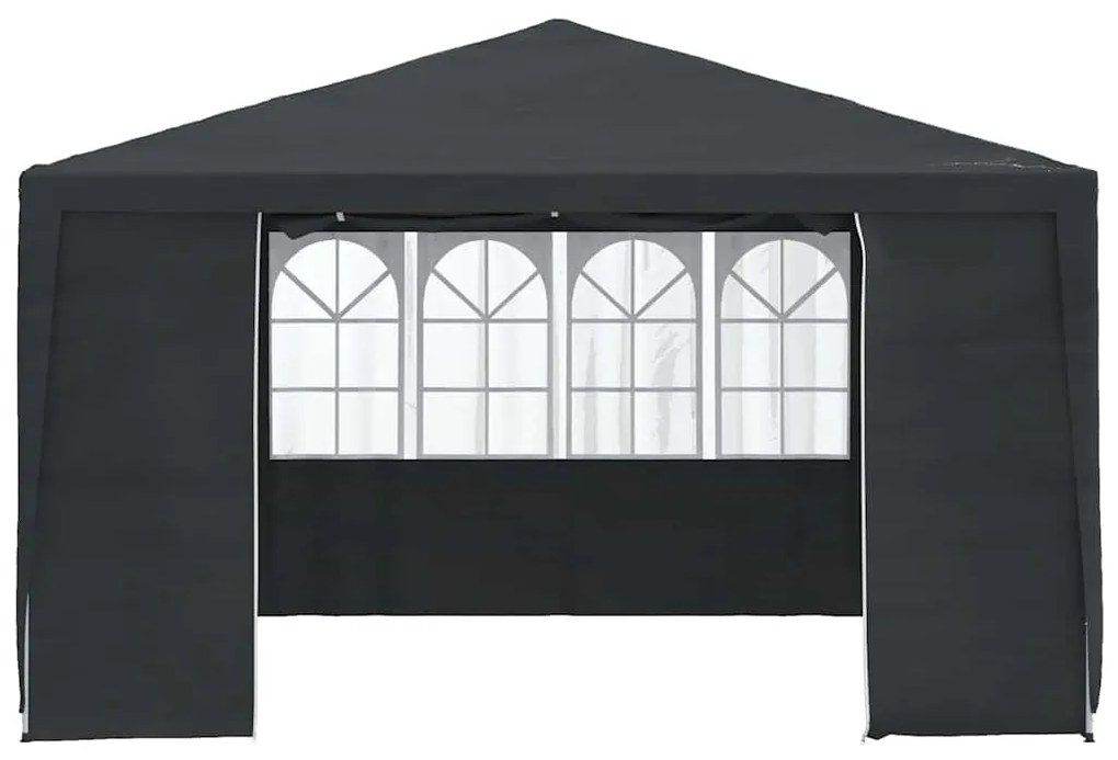 Tenda festas com paredes laterais 4x4m 90g/m² antracite