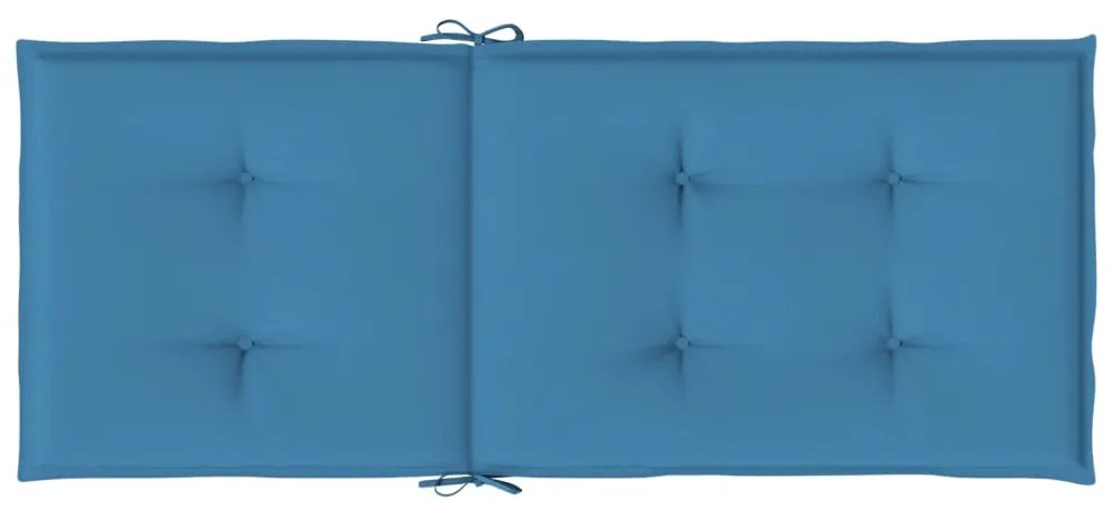 Almofadões para cadeiras altas4 pcs mesclado tecido azul