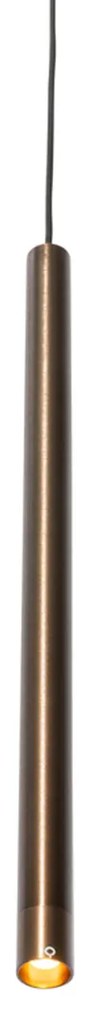 Candeeiro Pendente Moderno Bronze Escuro para Sistema de Trilho Monofásico - Iconic Frini Moderno