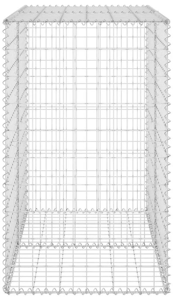 Muro gabião com tampas aço galvanizado 100x60x100 cm