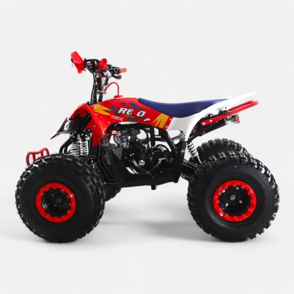 Mini moto 4 gasolina para crianças de 110 cc, REXO 4 Tempos YH110 Automática C/Marcha atrás e Limitador de velocidade Vermelha