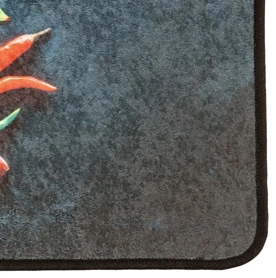 Tapete de cozinha lavável antiderrapante 60x180 cm multicor