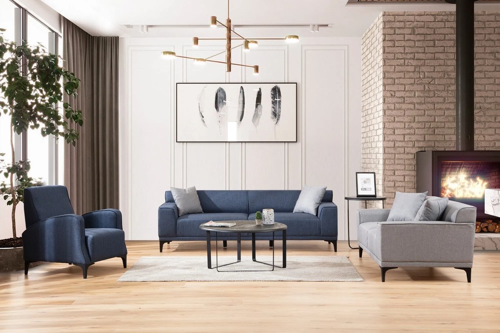 Sofá de 2 Lugares Petra – Cinzento Claro – 165x87x86 cm