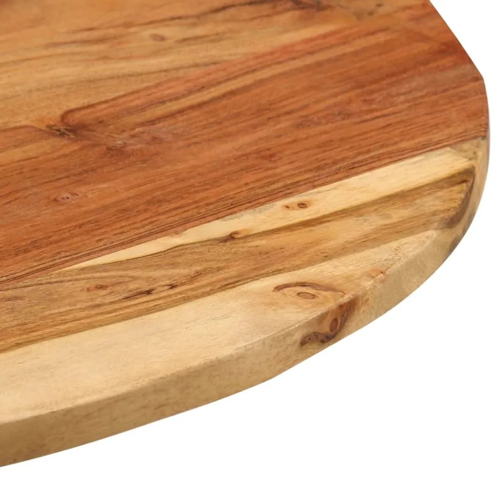 Mesa de apoio 60x(42-62) cm acácia maciça e ferro fundido