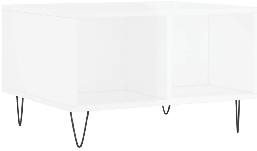 Mesa de centro 60x50x36,5 cm derivados madeira branco brilhante