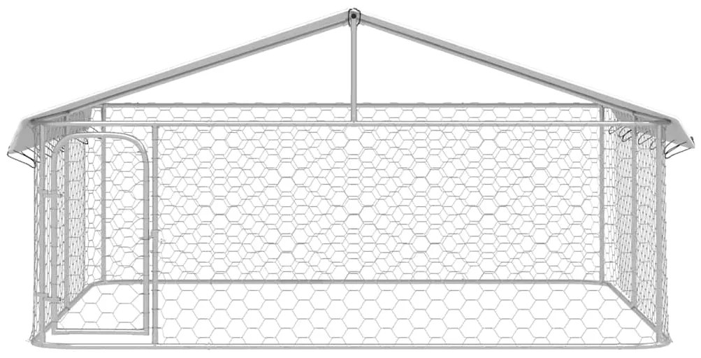 Canil de exterior com telhado 300x300x150 cm