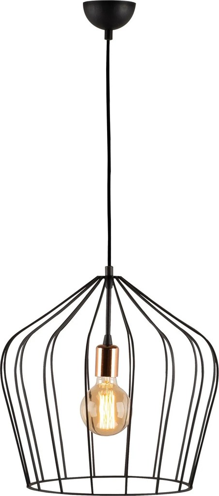 Candeeiro de Teto Fellini – Preto – 39 cm