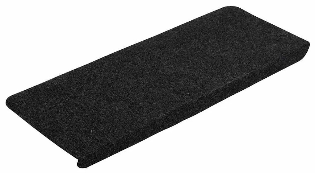 Tapetes de escada adesivos 30 pcs 65x24,5x3,5 cm preto