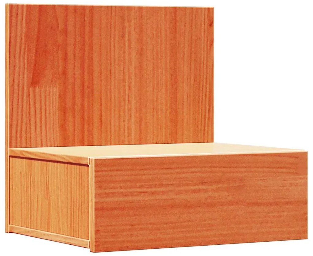 Mesa de Cabeceira Montada na Parede 2 pcs Castanho-mel