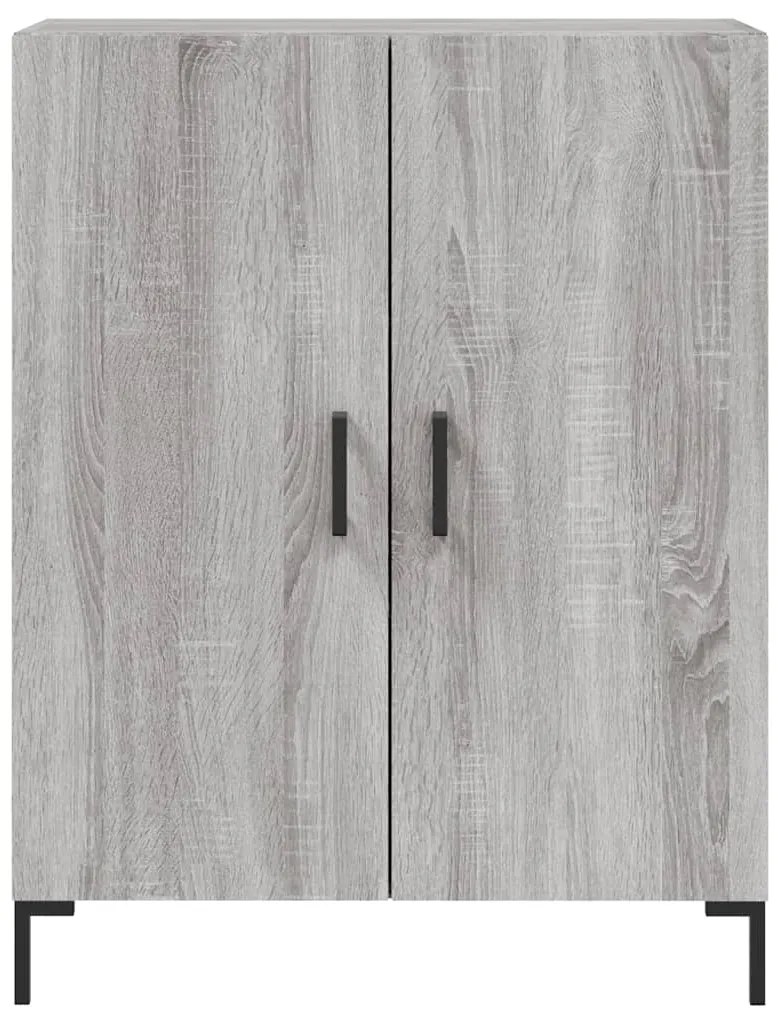 Aparador 69,5x34x90 cm derivados de madeira cinzento sonoma