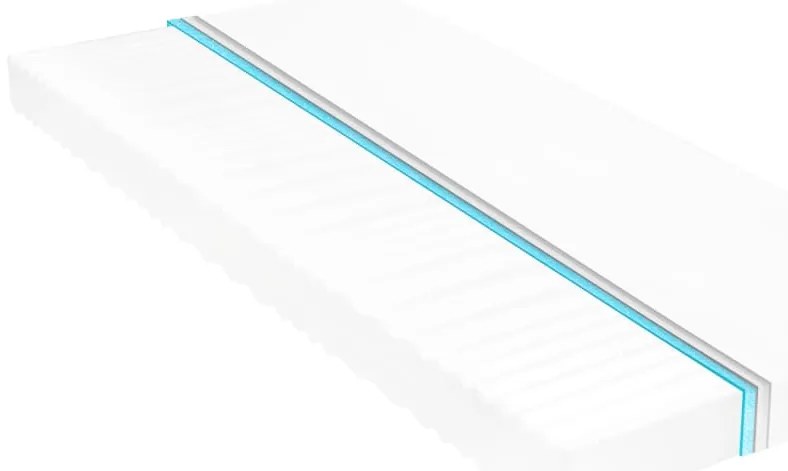Sofá-cama com colchão 90x200 cm pinho maciço branco