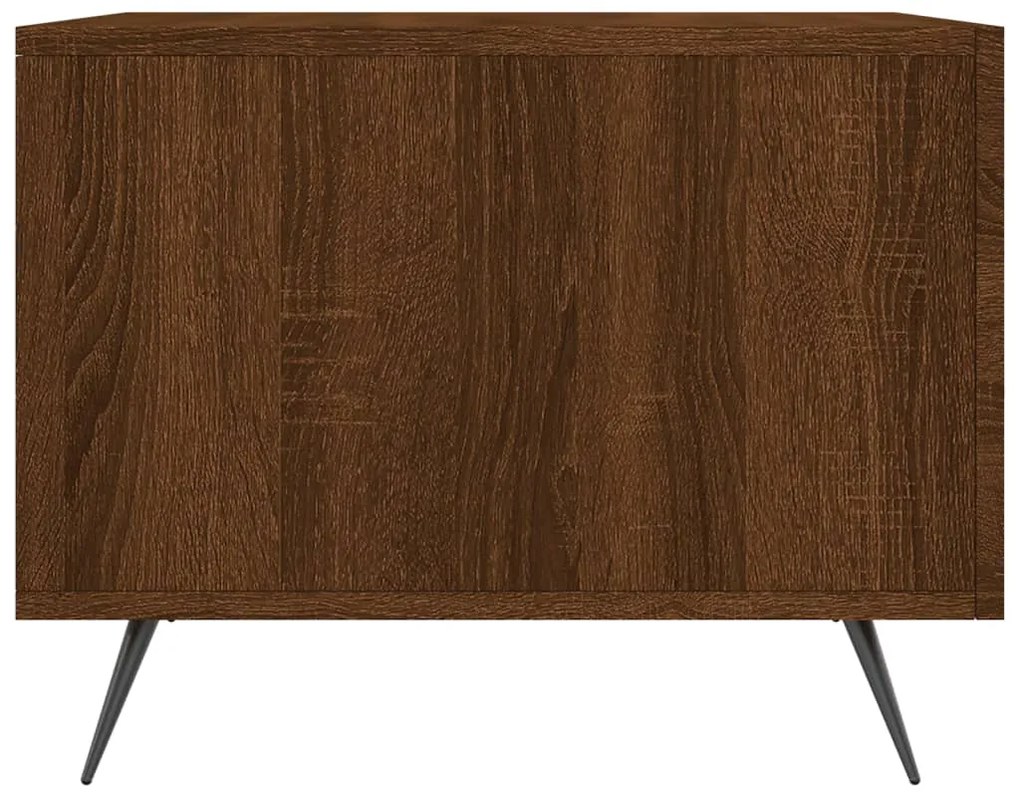Mesa de centro 50x50x40 cm derivados madeira carvalho castanho