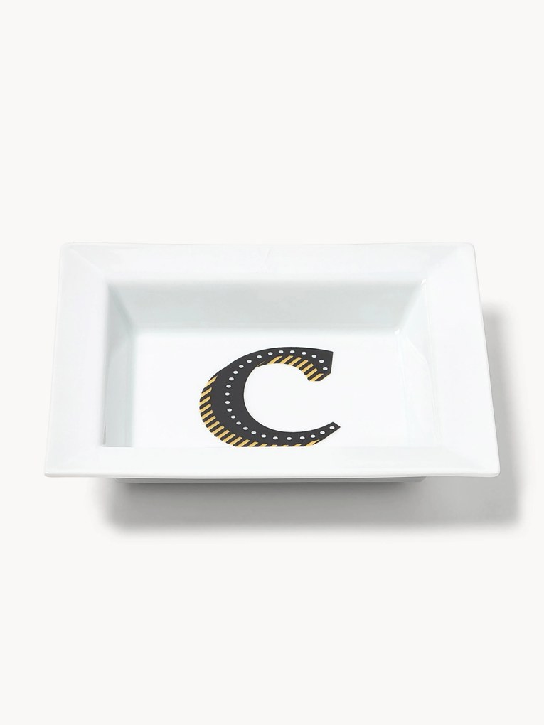 Westwing Collection x MEISSEN, Vide-Poche com motivo decorativo artesanal Initials