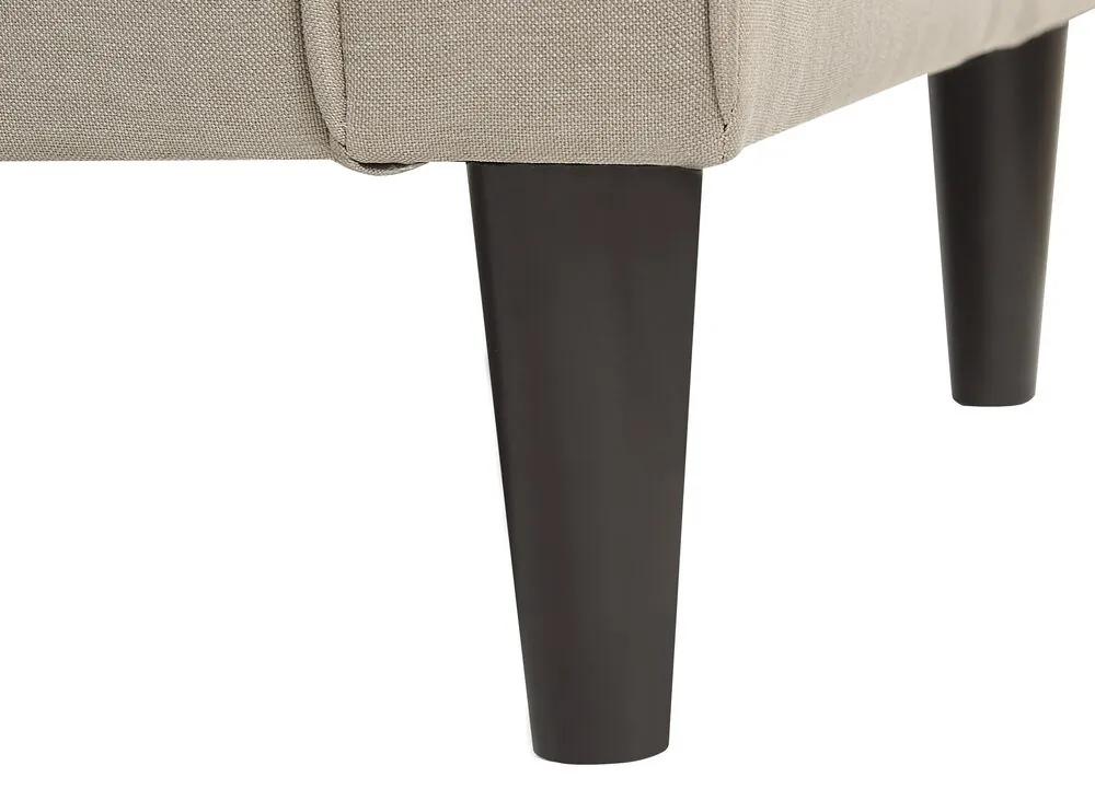 Sofá de 3 lugares com repousa-pés em tecido creme AVESTA Beliani