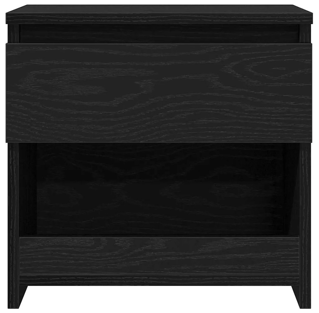 Conjunto de camas de cabeceira vidaXL 2 pcs Carvalho Preto 40x30x39 cm